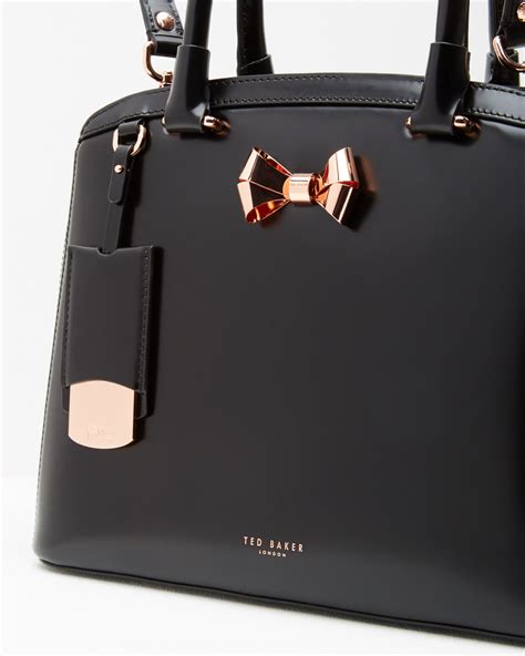 black ted baker tote bag with bow.